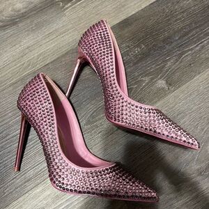 Steve Madden Pink Rhinestone Heels